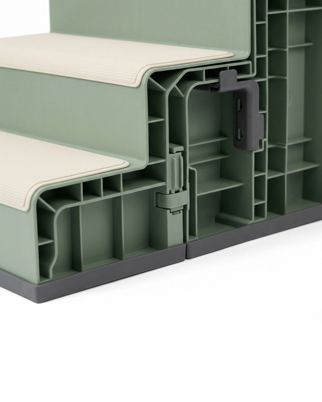 Nwjkx Four Step Modular Pet Stair Sage Cream - Detail view