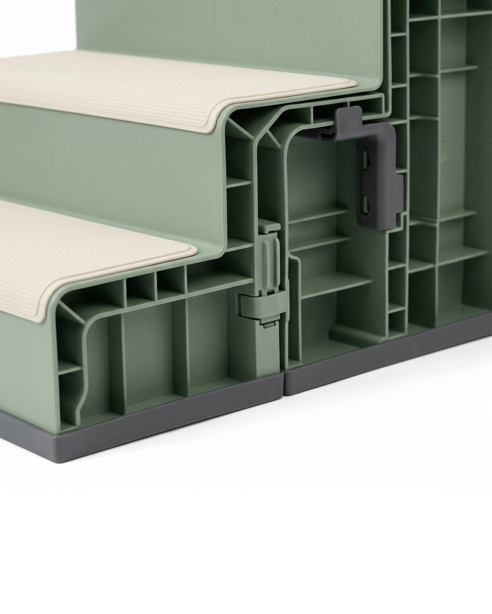 Nwjkx Four Step Modular Pet Stair Sage Cream - Detail view